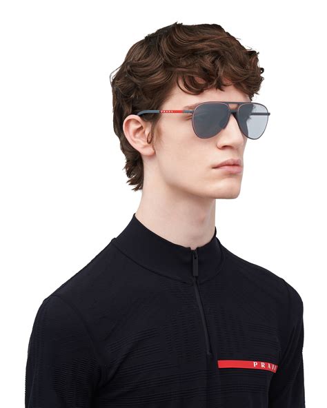 prada linea rossa sonnenbrillen|Prada Eyewear Linea Rossa Sunglasses .